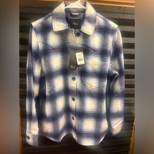 Rails Tripp Plaid Flannel Shirt Azure Saphire